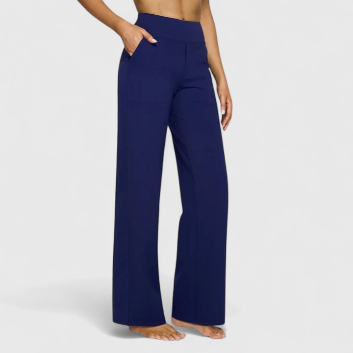 Hilary | Pantaloni Neri a Gamba Larga
