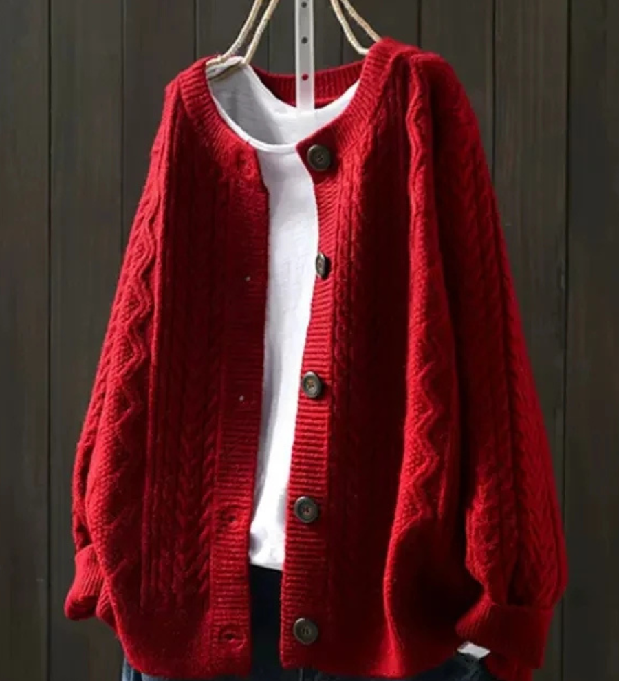 Lorenza | Cardigan in maglia a trecce