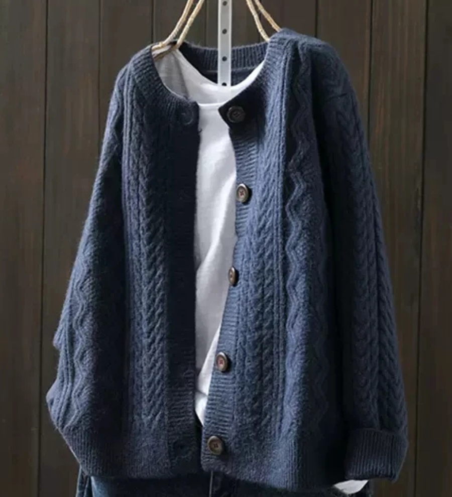 Lorenza | Cardigan in maglia a trecce