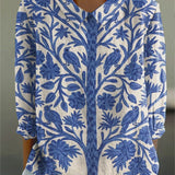 Gisele | Blusa Blu Floreale