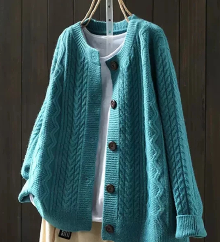 Lorenza | Cardigan in maglia a trecce