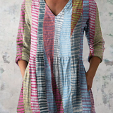 Blusa Lunga Stampata con Tasche