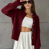 Noelle | Cardigan con bottoni colorati