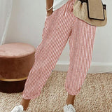 Pantaloni Fluidi Beige