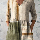 Blusa Lunga Stampata con Tasche