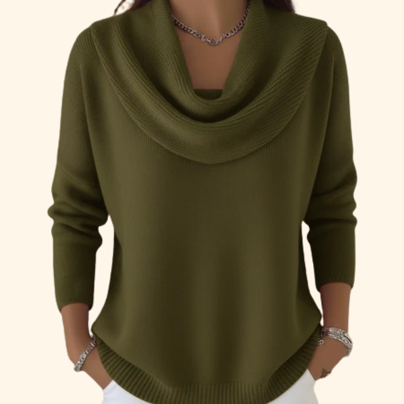 Juliette | Maglione con Collo Drappeggiato