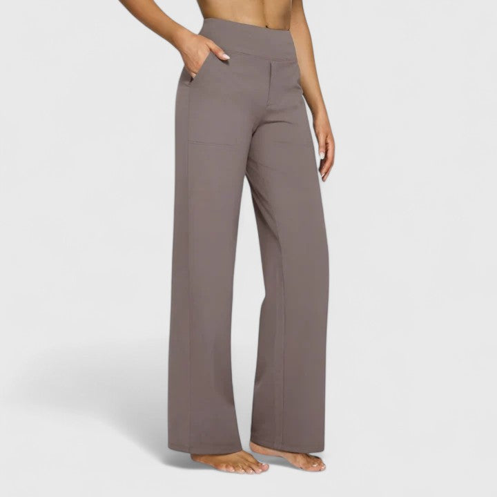 Hilary | Pantaloni Neri a Gamba Larga