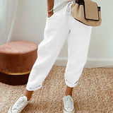 Pantaloni Fluidi Beige