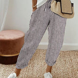 Pantaloni Fluidi Beige
