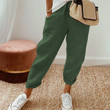 Pantaloni Fluidi Beige