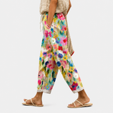 Pantaloni a Fiori Colorati