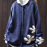 Seraphine | Cardigan in maglia floreale