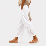 Pantaloni con Bordo in Pizzo