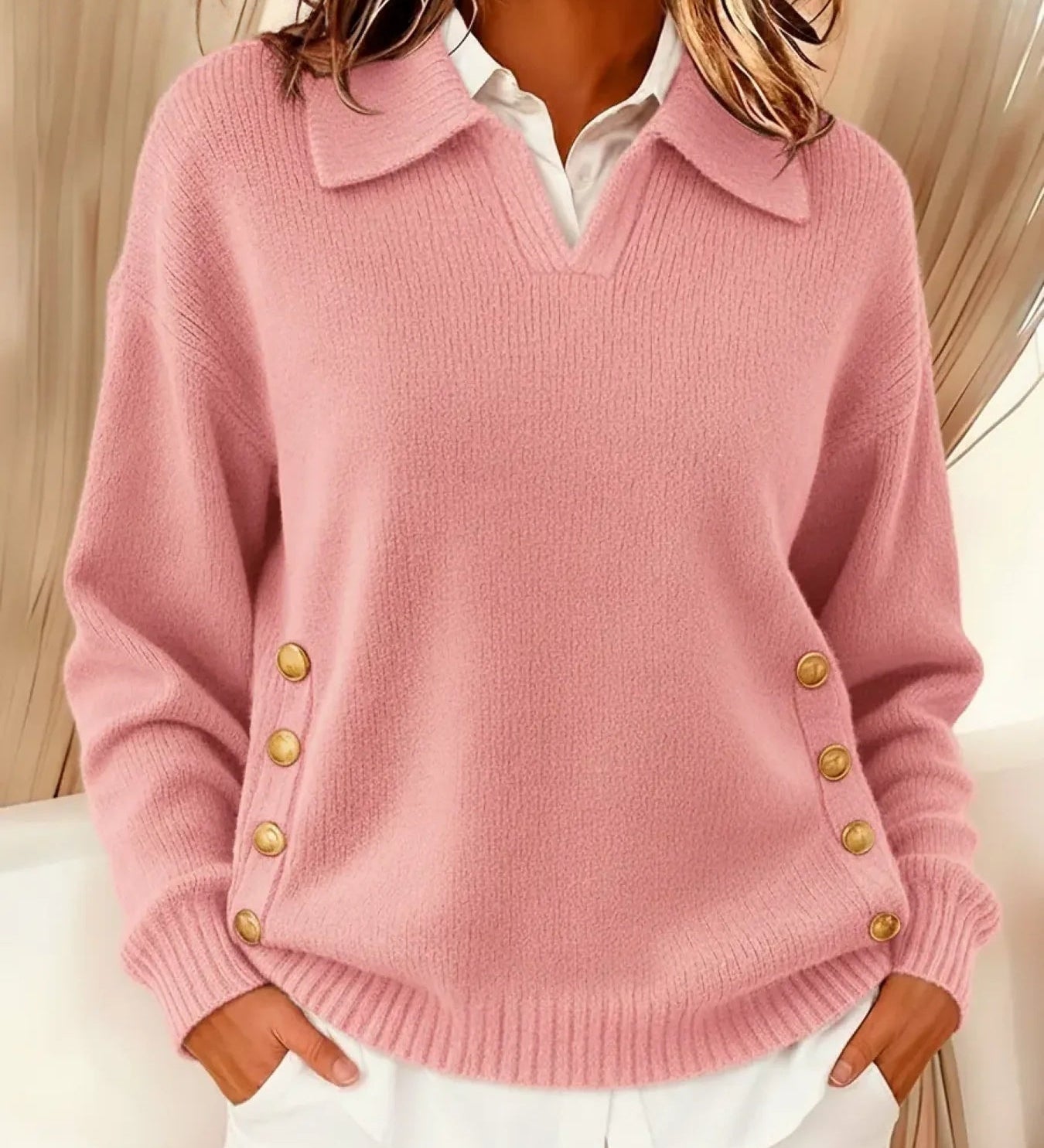 Vynette | Maglione con Collo a Polo