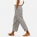 Pantaloni a Righe Comodi