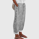 Bertha | Pantaloni a Righe con Bottoni