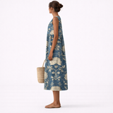 Robe midi classica Aurora con stampa floreale