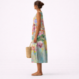Robe midi multicolore elegante Carla