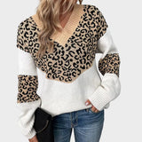Gabriela | Maglione Leopardo con Collo a V