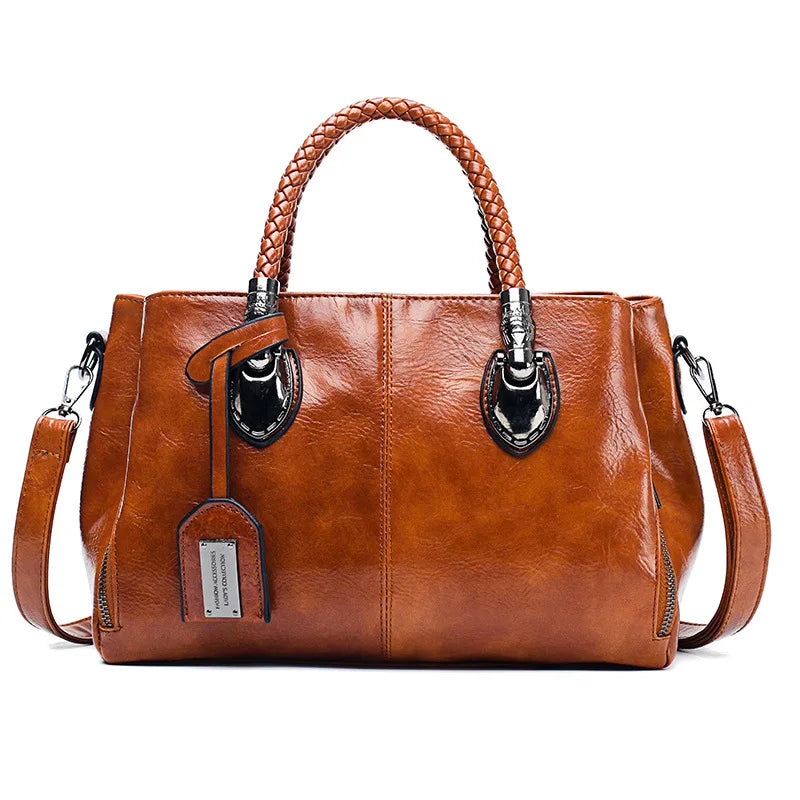 Susan | Borsa a Mano con Manici Intrecciati