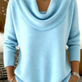 Juliette | Maglione con Collo Drappeggiato