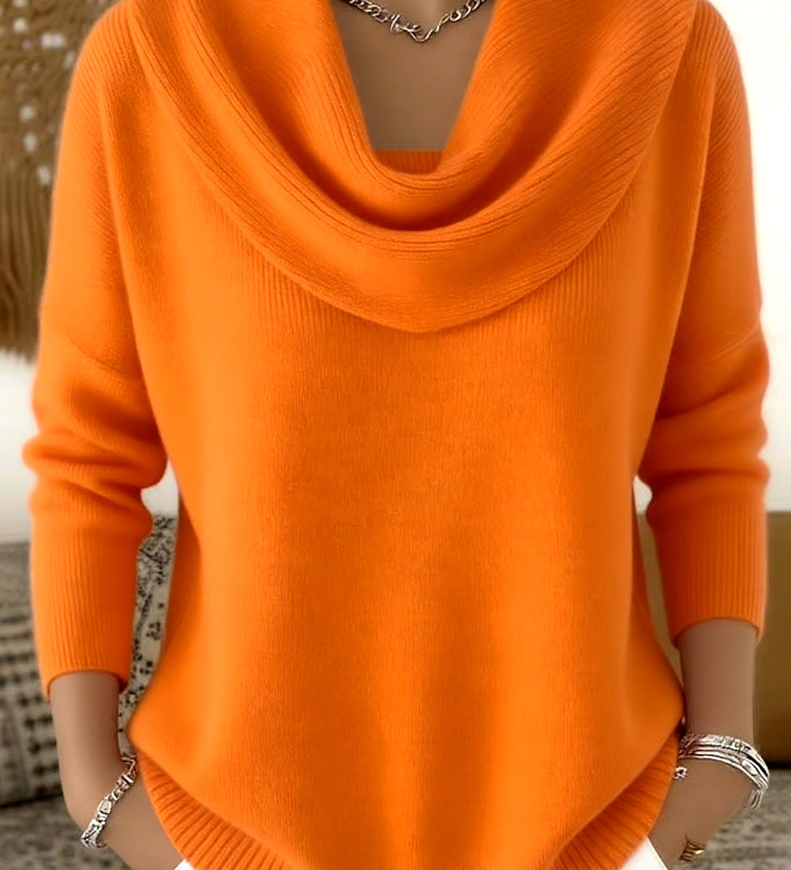 Juliette | Maglione con Collo Drappeggiato