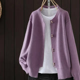 Elara | Cardigan con bottoni effetto perla