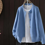 Elara | Cardigan con bottoni effetto perla