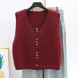 Maribel | Gilet in maglia con bottoni colorati