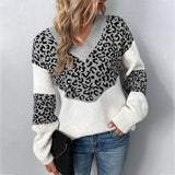 Gabriela | Maglione Leopardo con Collo a V