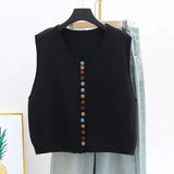 Maribel | Gilet in maglia con bottoni colorati