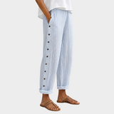 Bertha | Pantaloni a Righe con Bottoni