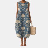 Robe midi classica Aurora con stampa floreale