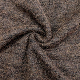 Camille™ | Cardigan in maglia a coste color cioccolato con linguette abbottonate