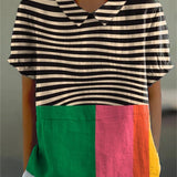 Eva | Camicia a Righe e Blocchi