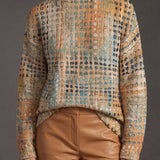 Bryndle™ | Maglione a Collo Alto a Rete Autunnale