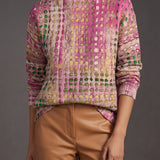 Calyx™ | Maglione Collo Alto a Rete Orchidea