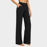 Hilary | Pantaloni Neri a Gamba Larga