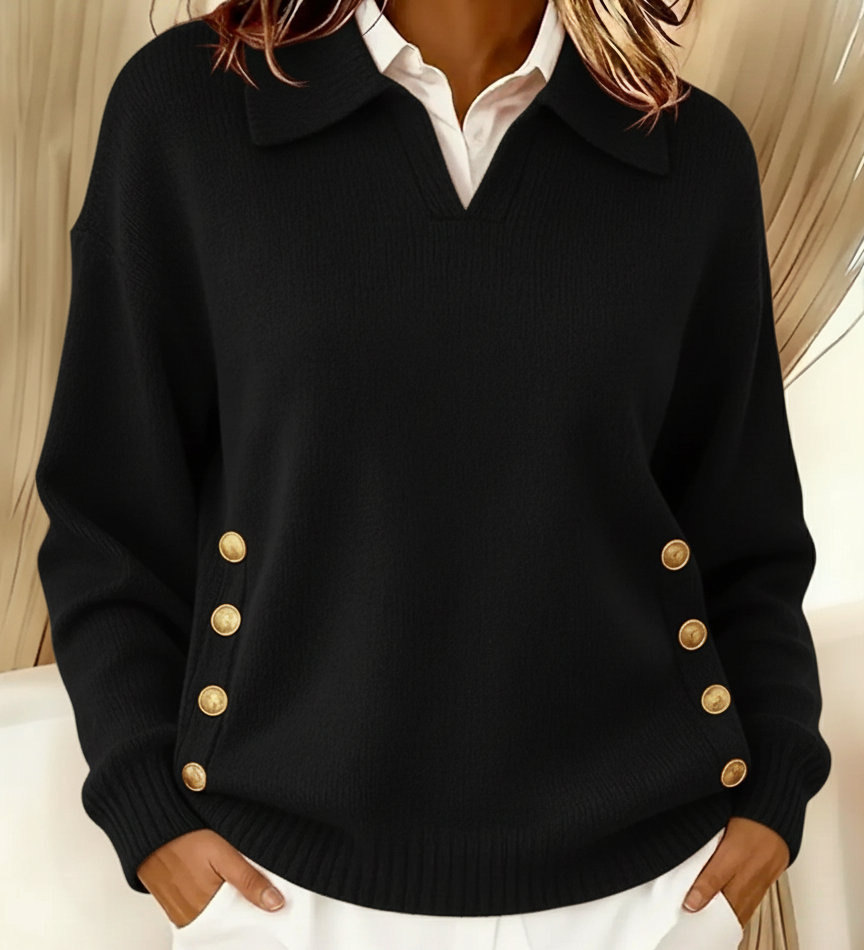Vynette | Maglione con Collo a Polo