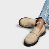 Lora™ | Mocassini casual a punta rotonda