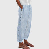 Bertha | Pantaloni a Righe con Bottoni