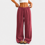 Pantaloni Fluidi Bordeaux