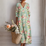 Robe Vilma con un bel motivo floreale