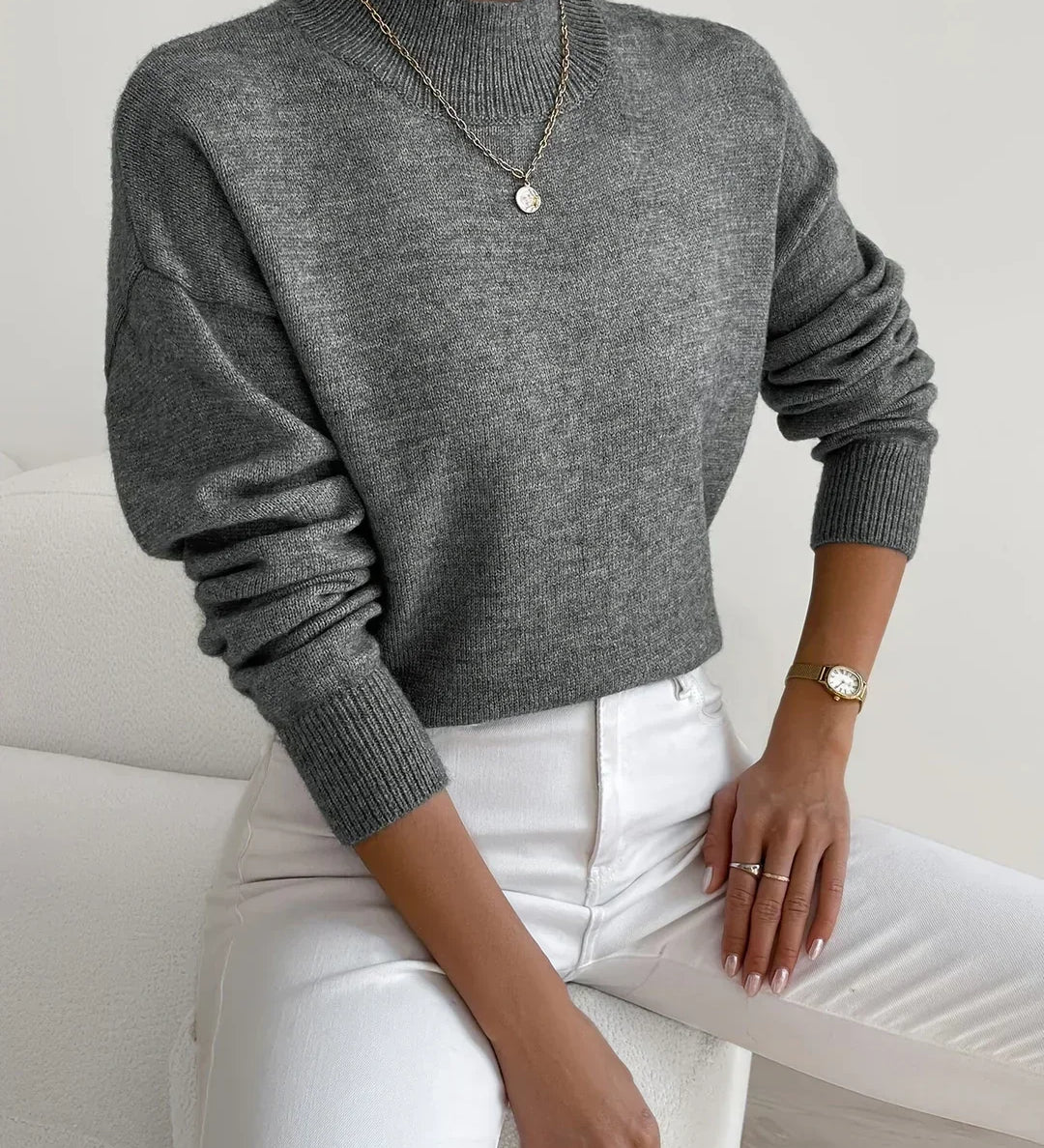 Marilena | Maglione a Collo Alto