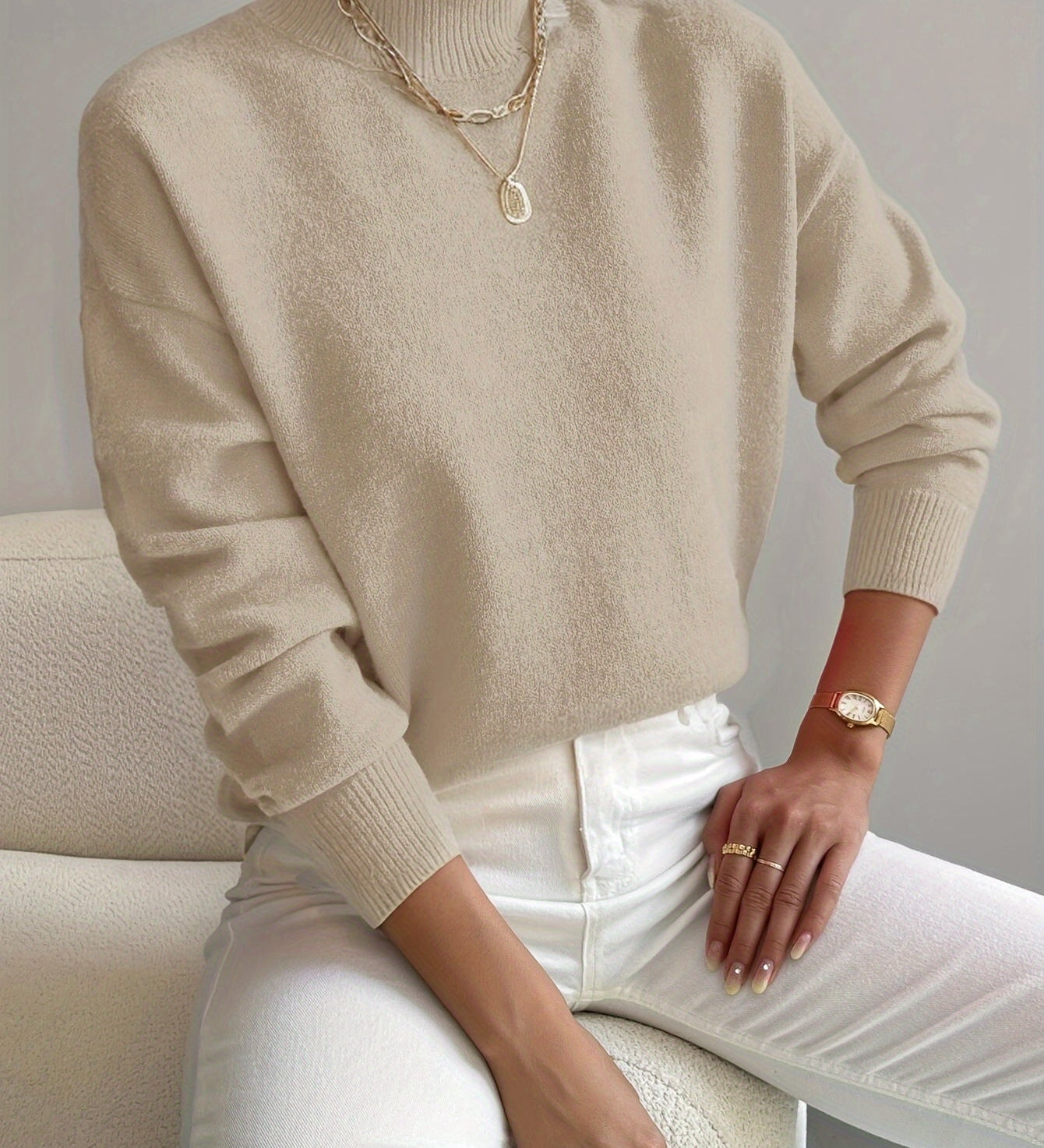Marilena | Maglione a Collo Alto