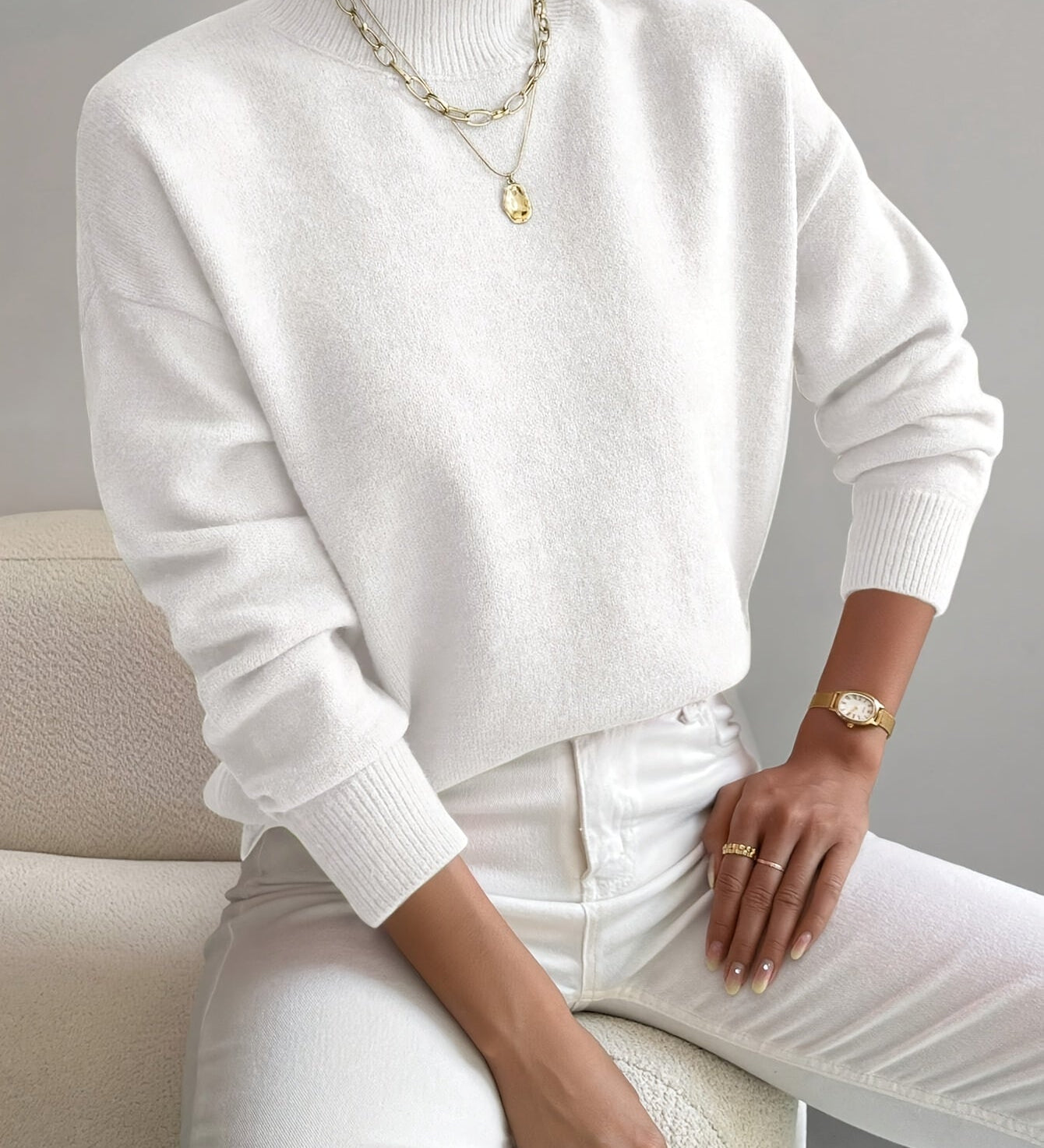 Marilena | Maglione a Collo Alto