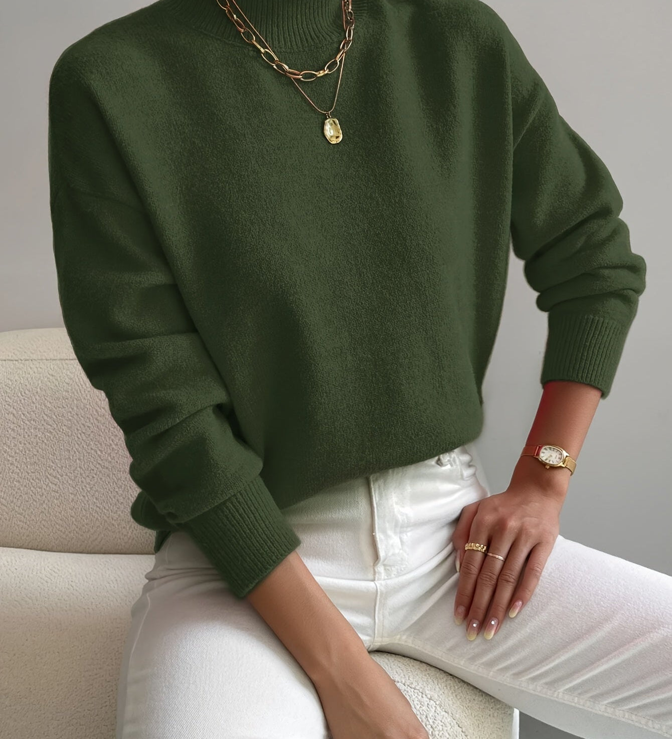 Marilena | Maglione a Collo Alto