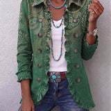 Cosette | Giacca Paisley Verde
