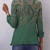 Cosette | Giacca Paisley Verde