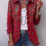 Charlotte | Giacca Paisley Rossa